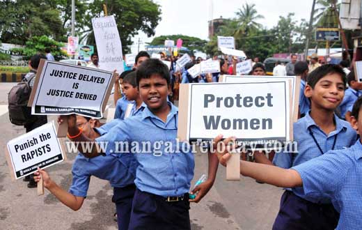 Kerala Samajam protest against Manipal Gang Rape